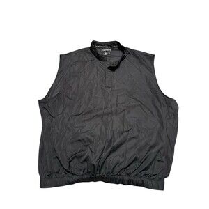 FootJoy FJ Sleeveless Vest Mens XL X-Large Black Quarter Snap Windbreaker Jacket